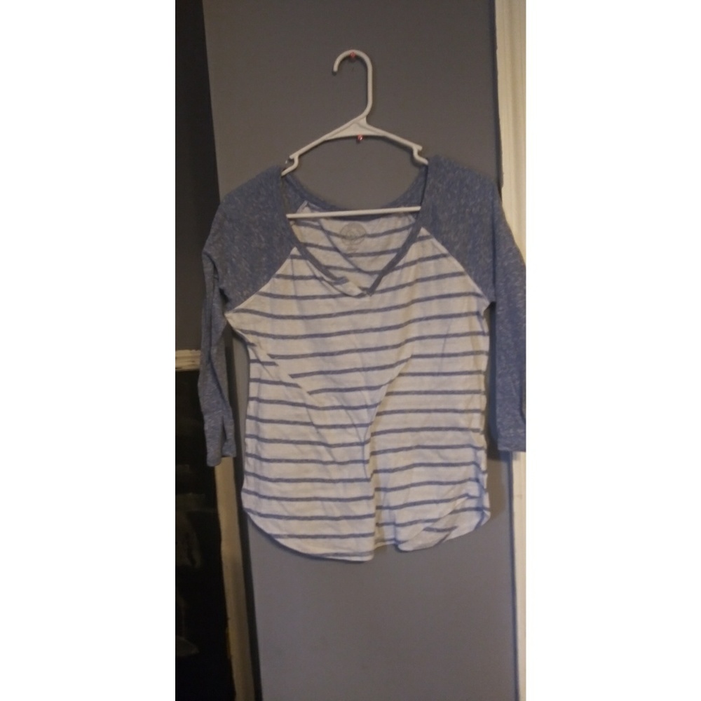 Blue strip tee